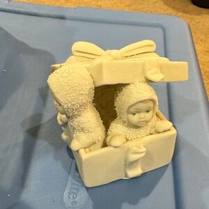“Winter surprise” Ivory Ceramic Baby Figurine in Gift Box